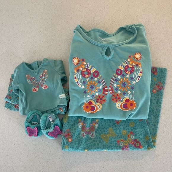 American Girl doll and girl pajama set bundle. Girl size 7/8 (S) - Picture 3 of 5